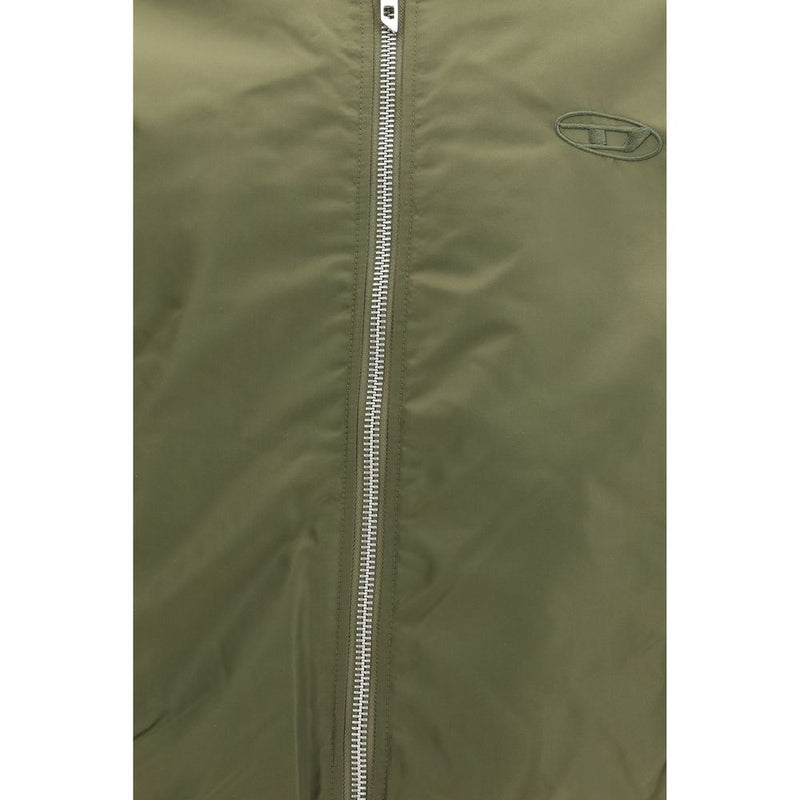 Diesel W-Type-D1 Bicolor Polyamide Bomber Jacket