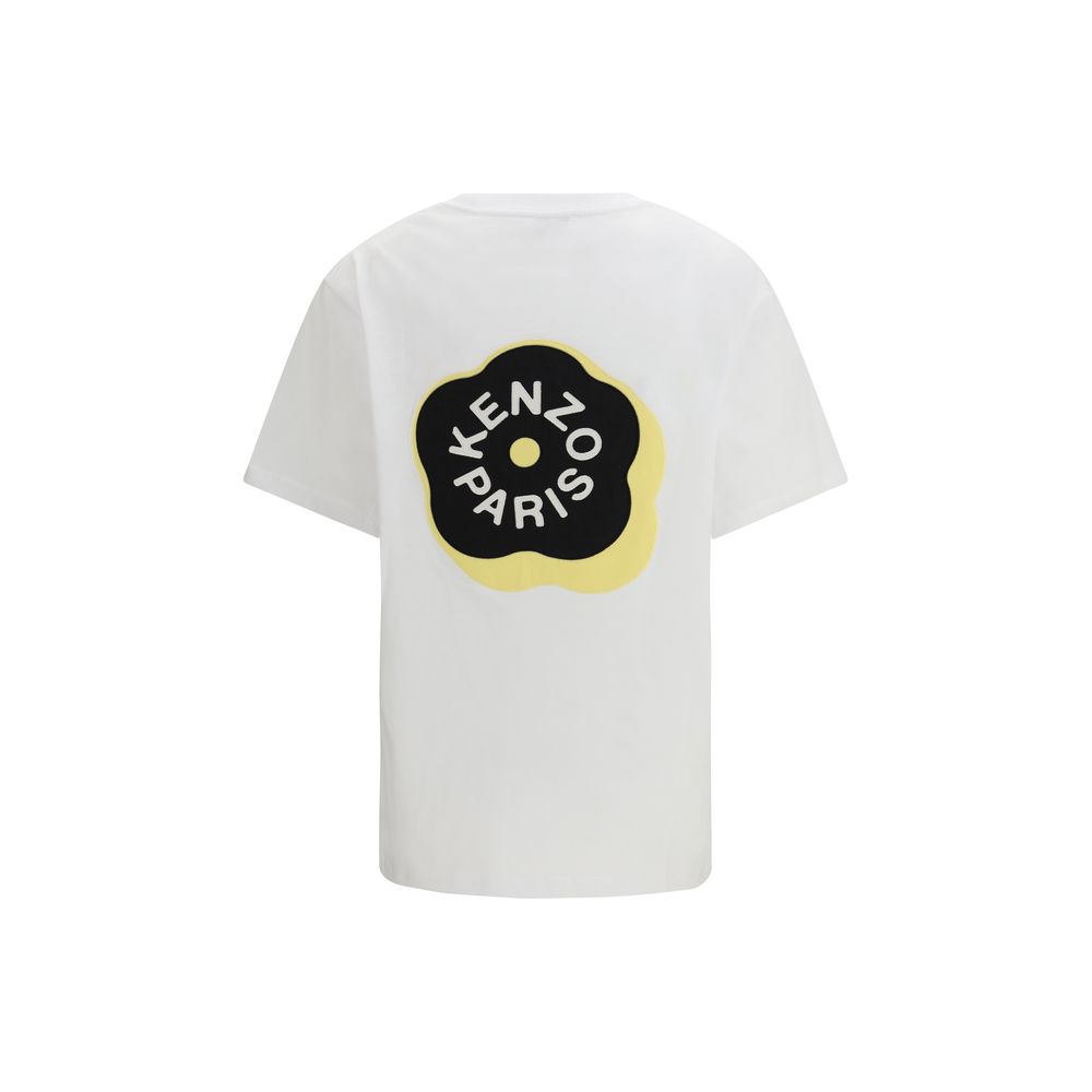 Kenzo White Cotton T-Shirt - Oversized Boke Flower Design