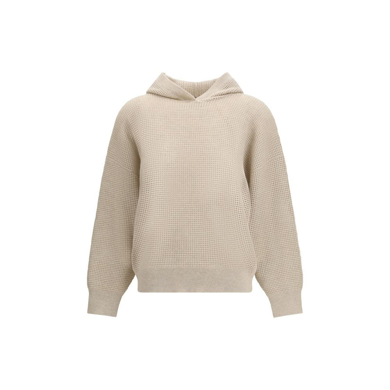 Brunello Cucinelli Beige Cashmere Sweatshirt for Women