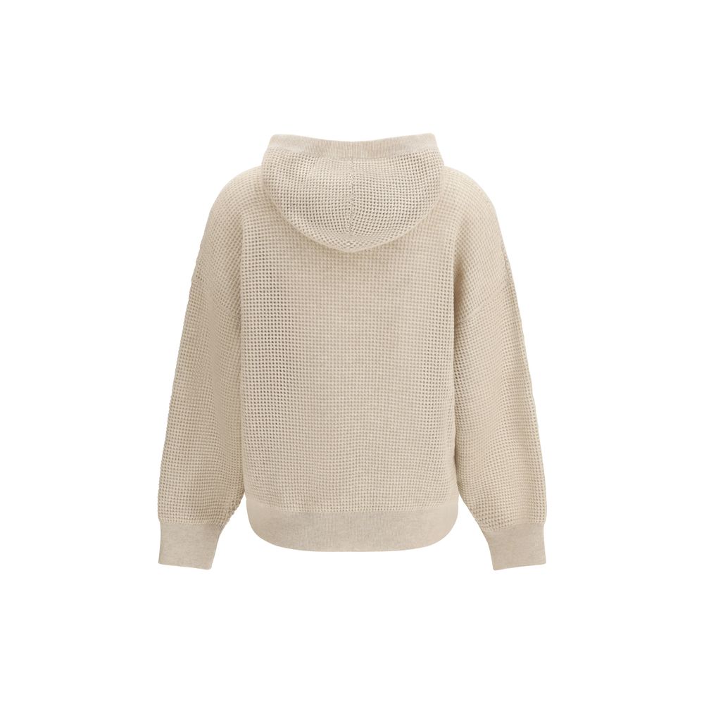 Brunello Cucinelli Beige Cashmere Sweatshirt for Women