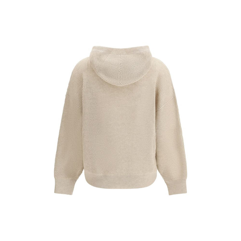 Brunello Cucinelli Beige Cashmere Sweatshirt for Women