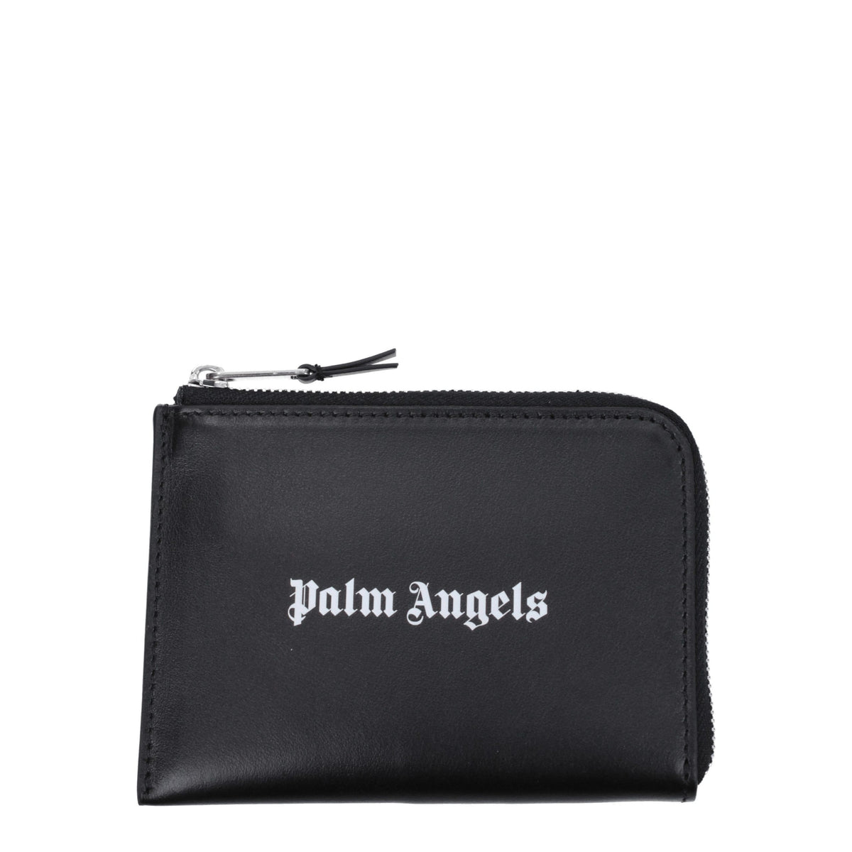 Palm Angels Black Leather Cardholder - Stylish & Functional