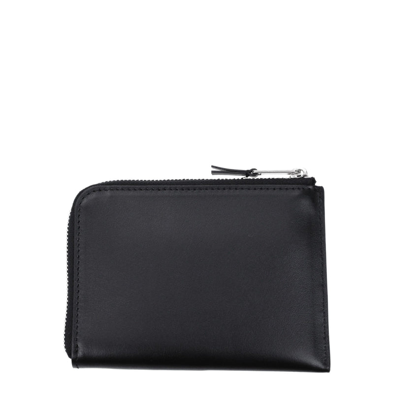 Palm Angels Black Leather Cardholder - Stylish & Functional