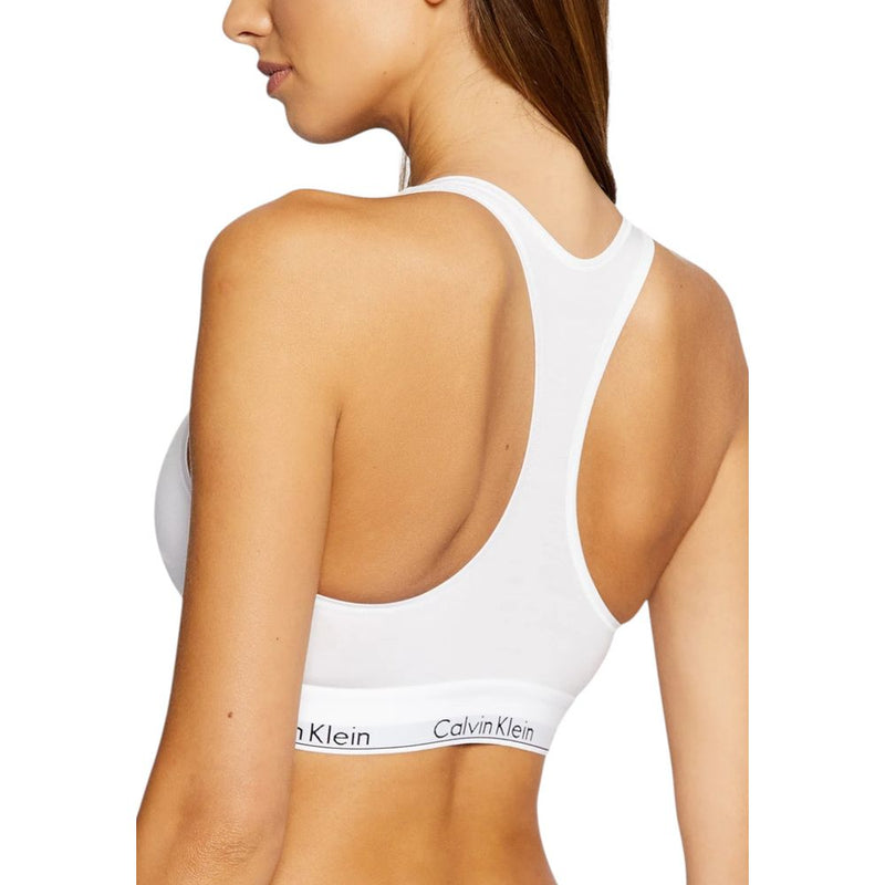 Calvin Klein Underwear F3785E Women's White Cotton Bra