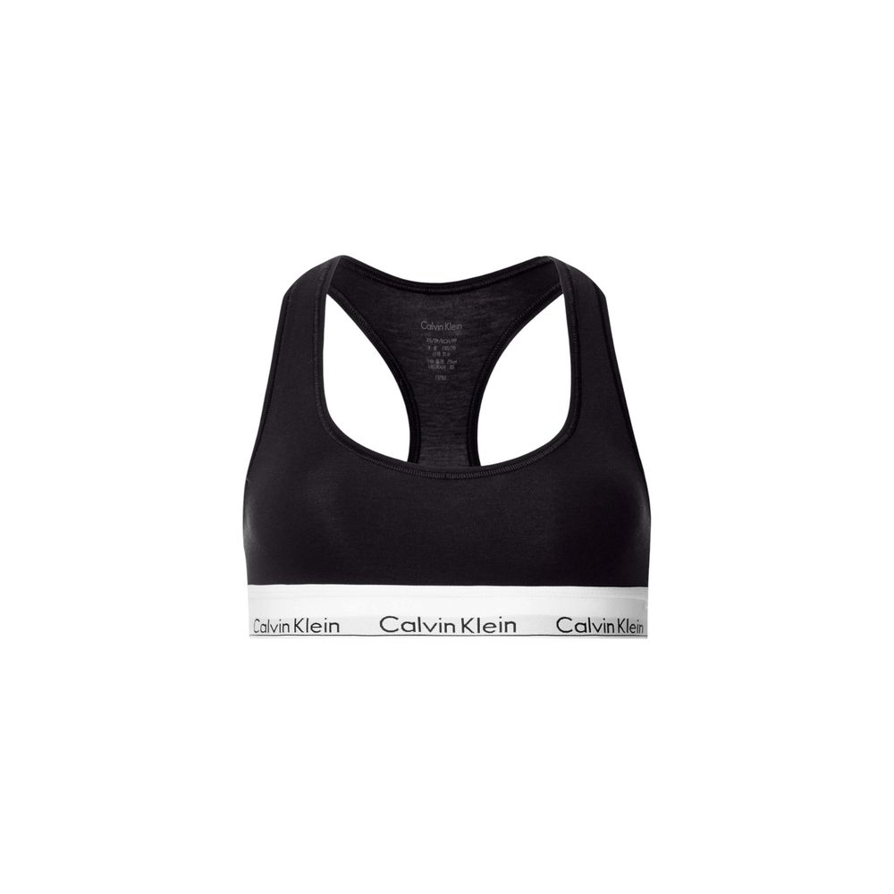 Calvin Klein Underwear F3785E Black Cotton Bra for Women