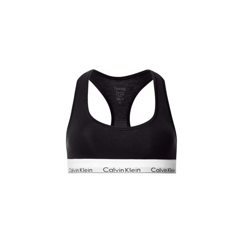 Calvin Klein Underwear F3785E Black Cotton Bra for Women