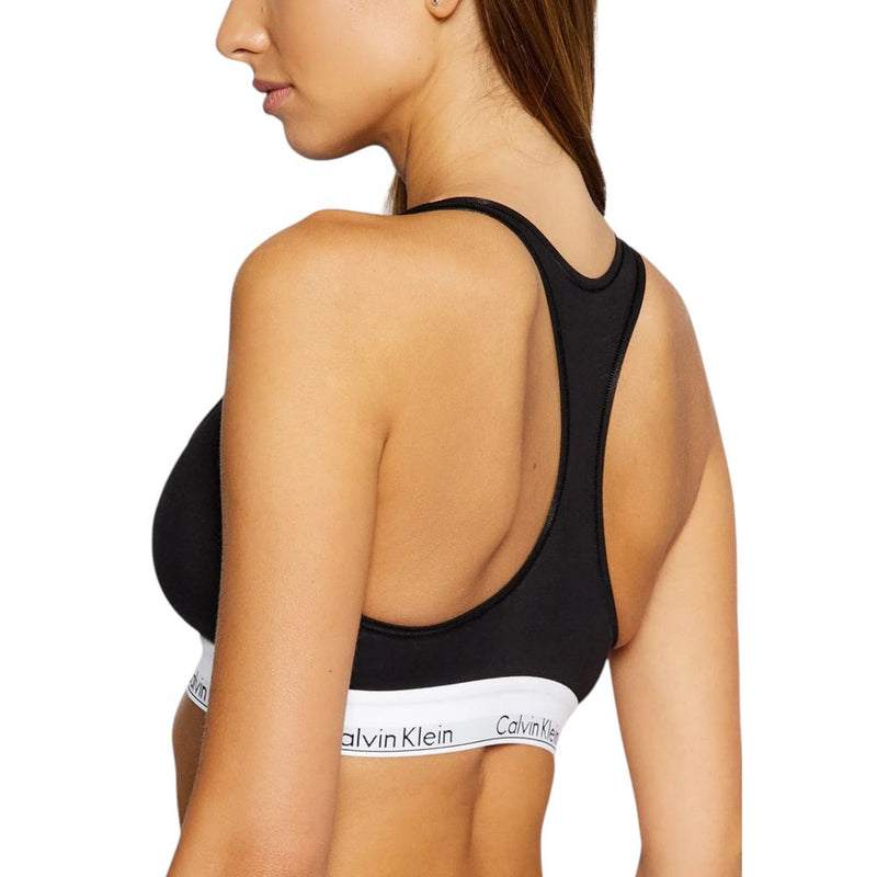 Calvin Klein Underwear F3785E Black Cotton Bra for Women