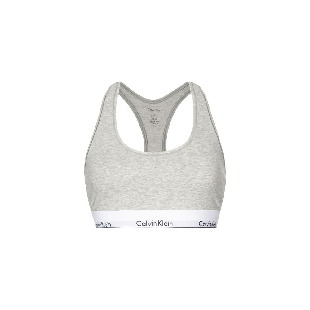 Calvin Klein Underwear F3785E Gray Cotton Bra for Women
