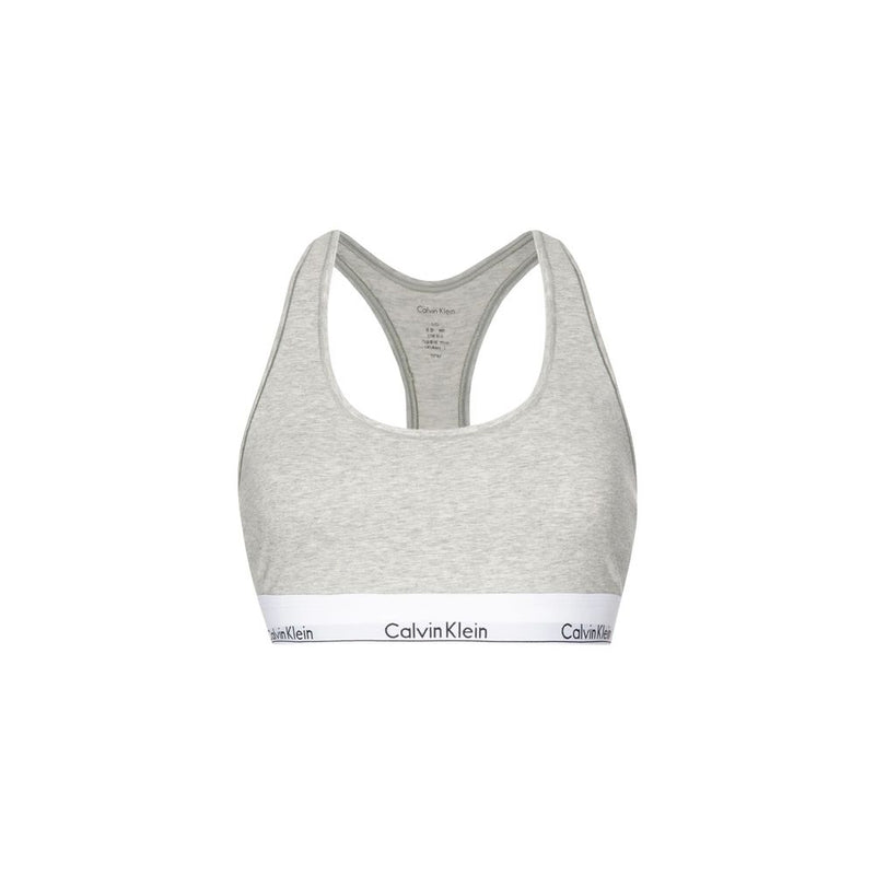 Calvin Klein Underwear F3785E Gray Cotton Bra for Women