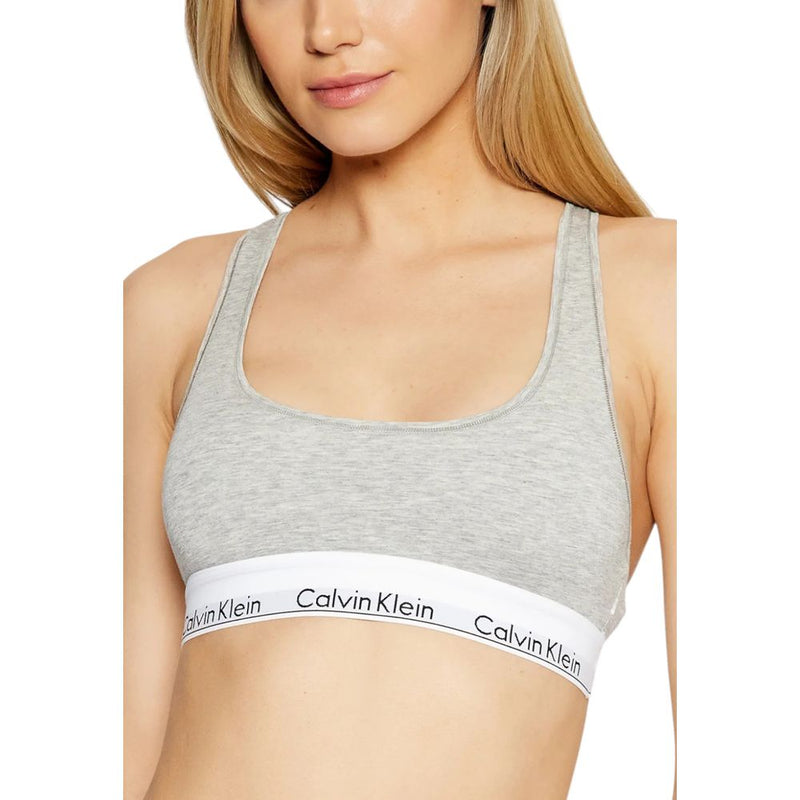 Calvin Klein Underwear F3785E Gray Cotton Bra for Women