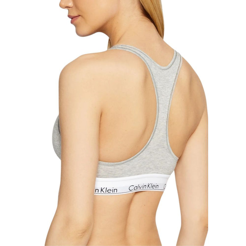 Calvin Klein Underwear F3785E Gray Cotton Bra for Women