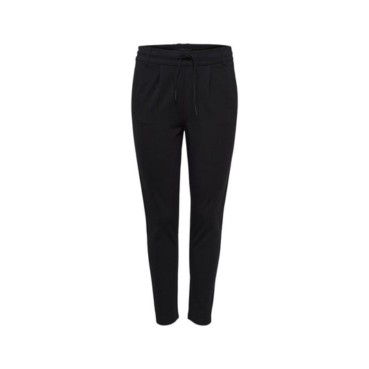 Only ONLPOPTRASH LIFE EASY COL Black Viscose Casual Pants