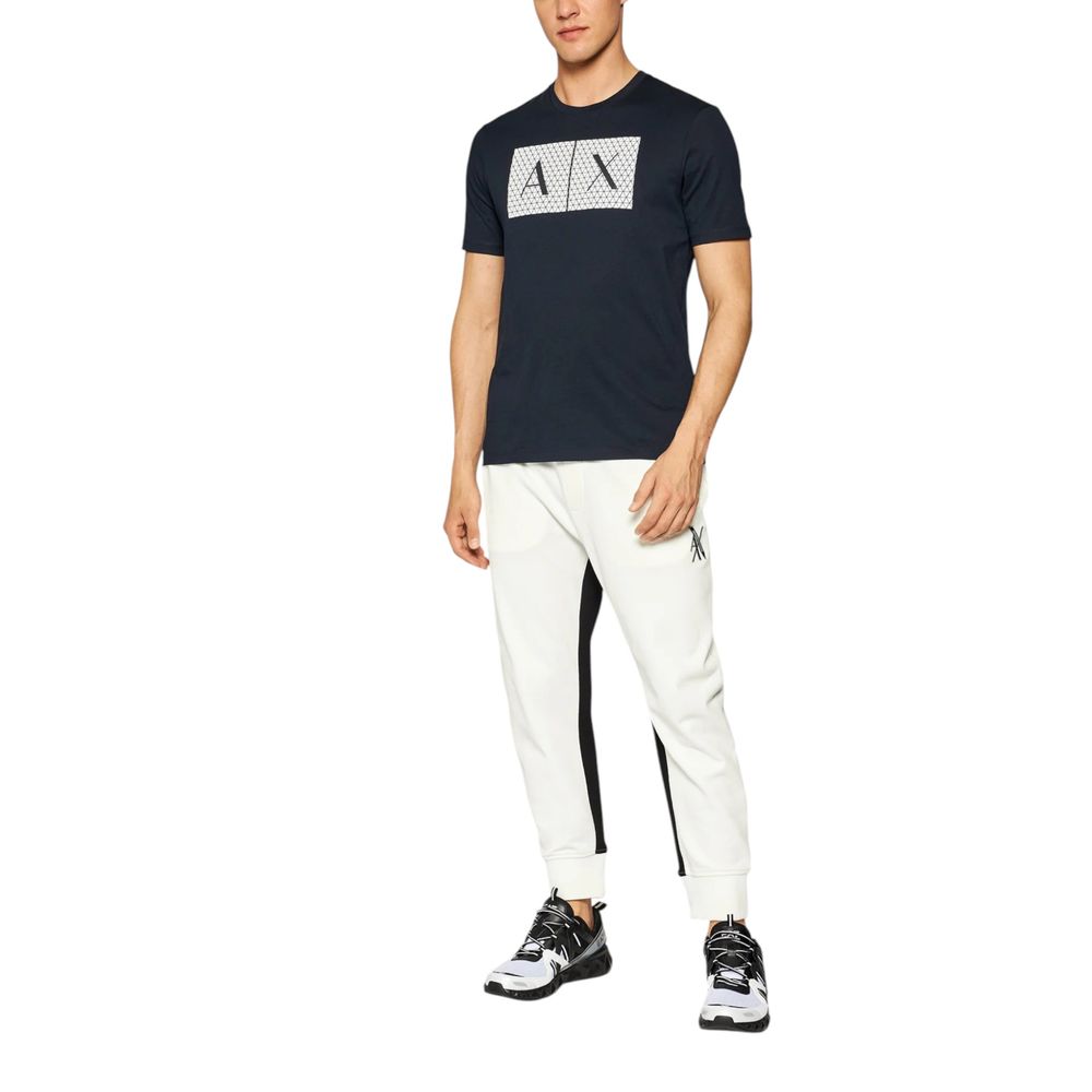 T-shirt en coton bleu Armani Exchange