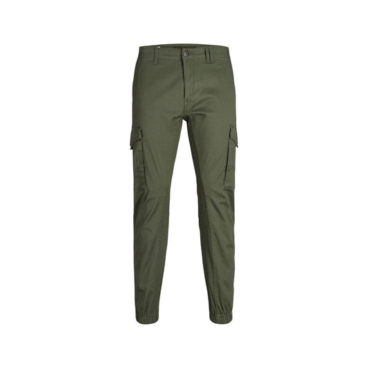 Jack Jones Groene Skinny Broek van Katoen