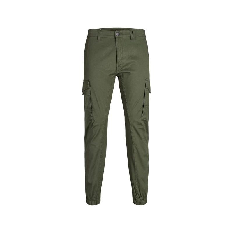Jack Jones Groene Skinny Broek van Katoen