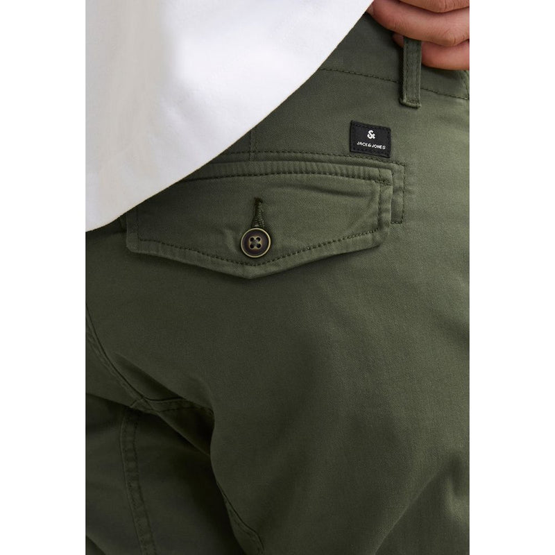 Jack Jones Groene Skinny Broek van Katoen