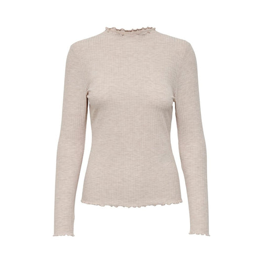 Only EMMA Beige Turtleneck - Stylish & Comfortable Women's Sweater