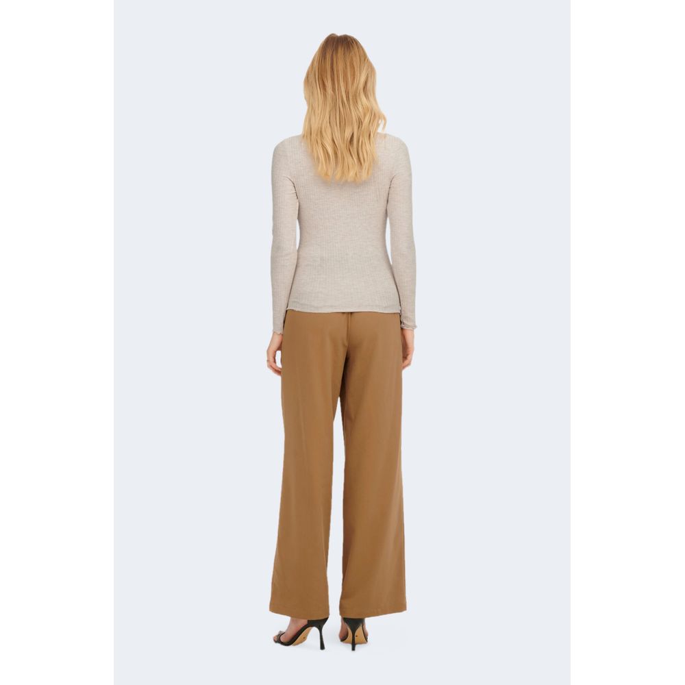 Only EMMA Beige Turtleneck - Stylish Comfort for Every Occasion