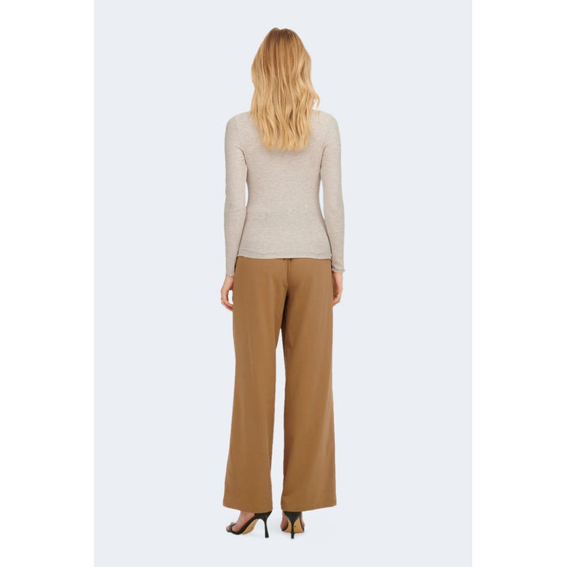 Only EMMA Beige Turtleneck - Stylish & Comfortable Women's Sweater