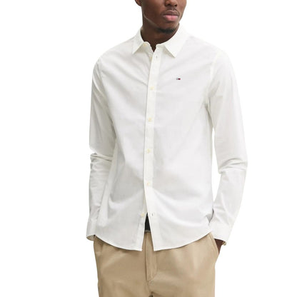 Chemise en coton blanche Tommy Hilfiger Jeans