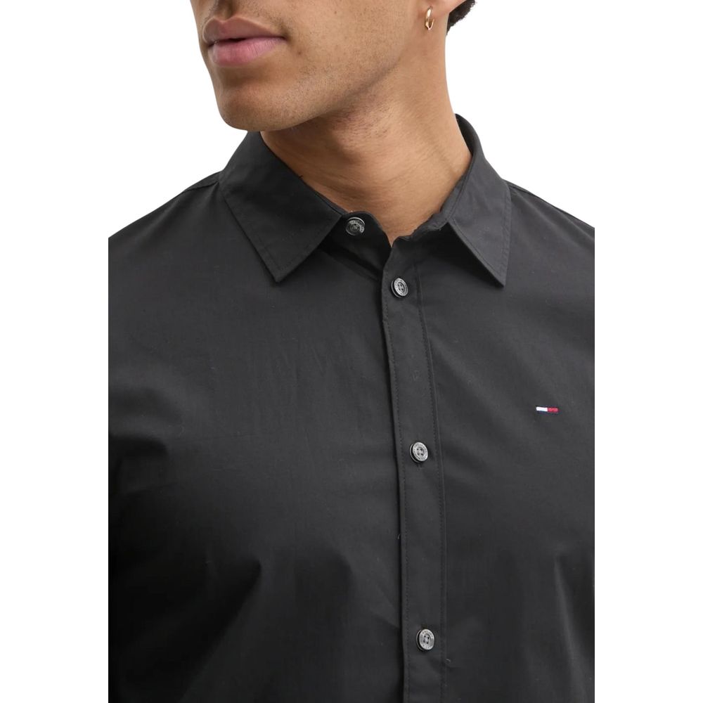 Chemise Tommy Hilfiger Jeans en coton noir