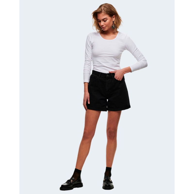Only LIVE LOVE White Cotton Long Sleeve T-Shirt for Women