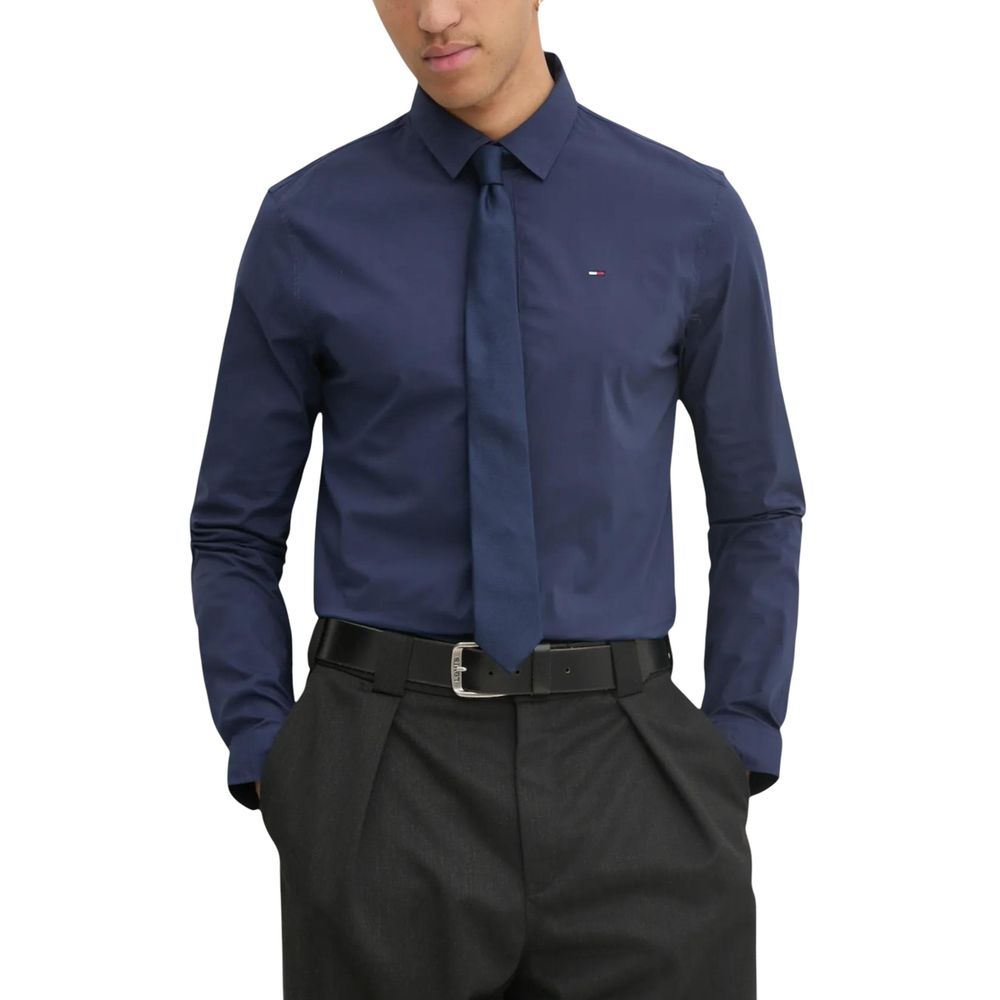 Chemise en coton bleu Tommy Hilfiger Jeans