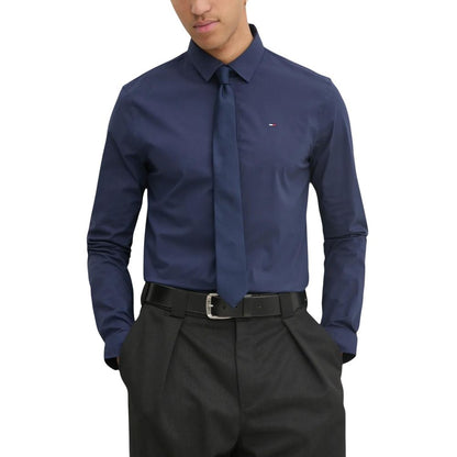 Chemise en coton bleu Tommy Hilfiger Jeans