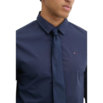 Chemise en coton bleu Tommy Hilfiger Jeans