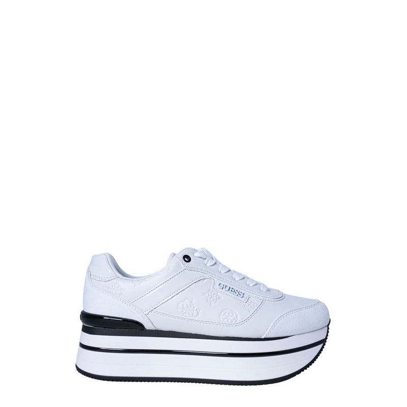 Guess HANSIN FL5HNS PEL12 White Platform Sneakers for Women