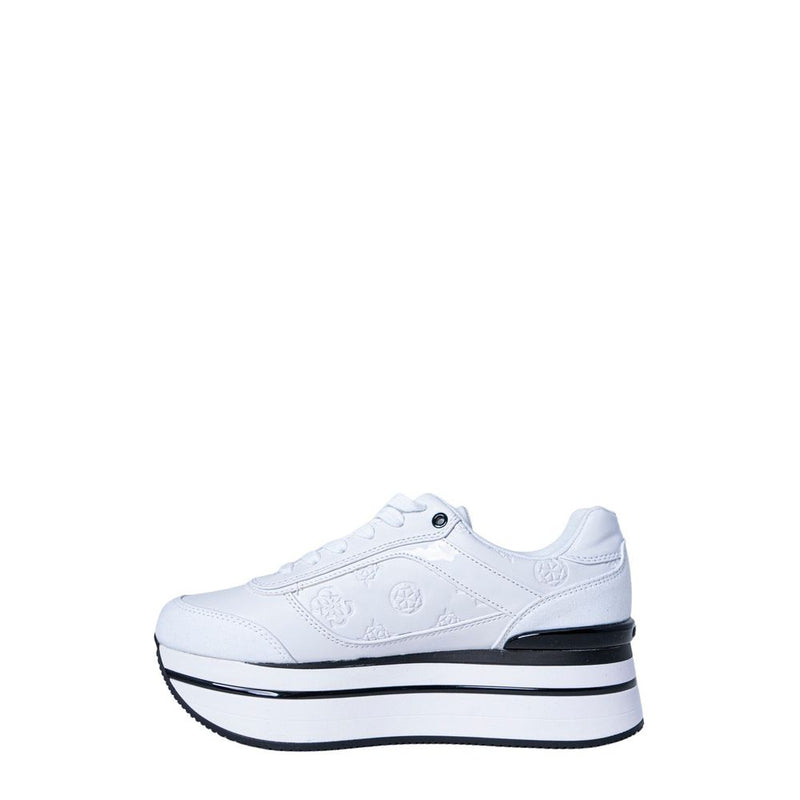 Guess HANSIN FL5HNS PEL12 White Platform Sneakers for Women