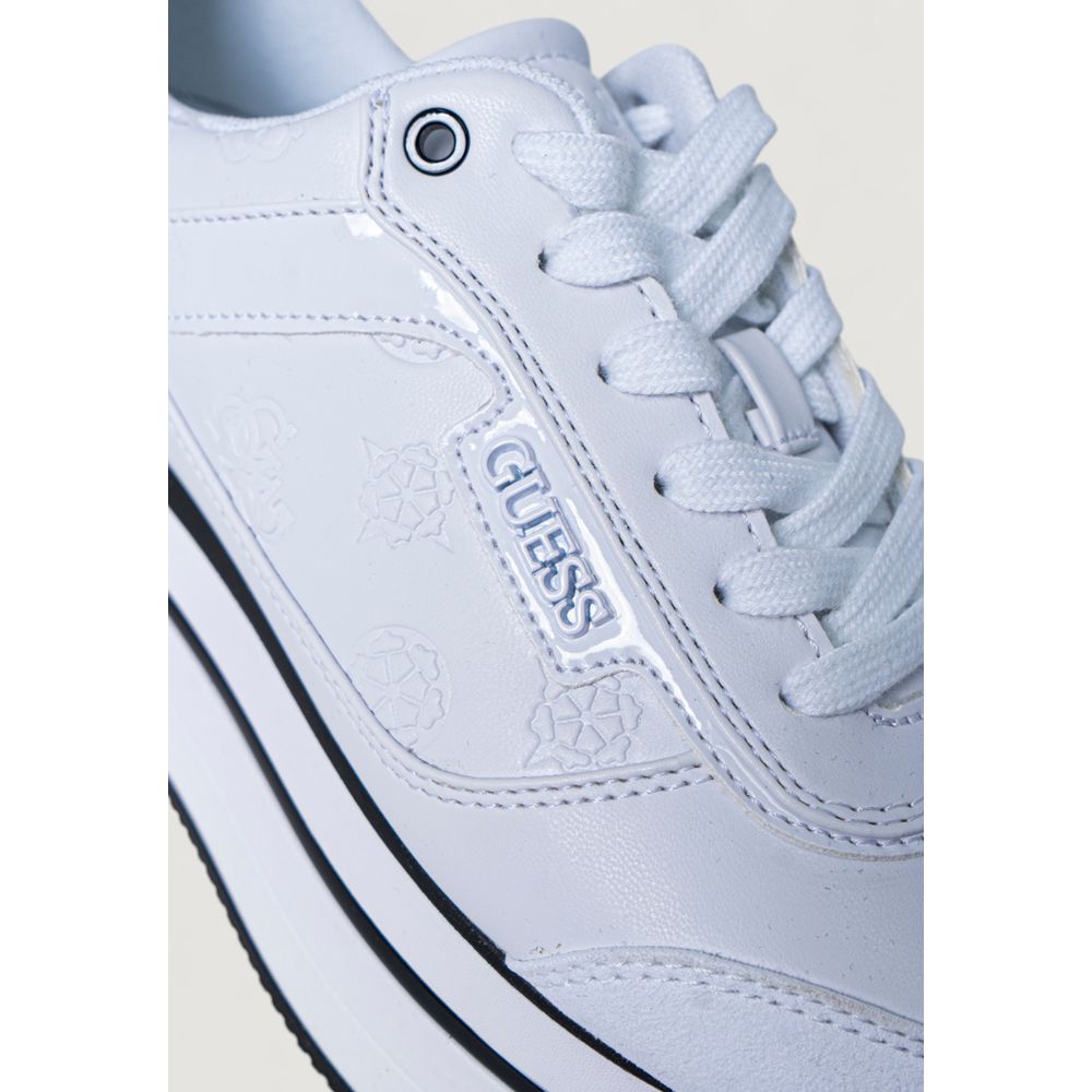 Guess HANSIN FL5HNS PEL12 White Platform Sneakers for Women