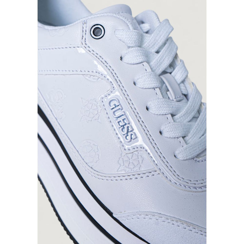 Guess HANSIN FL5HNS PEL12 White Platform Sneakers for Women
