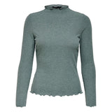 Only EMMA Bicolor Viscose Sweatshirt for Women - High Neck