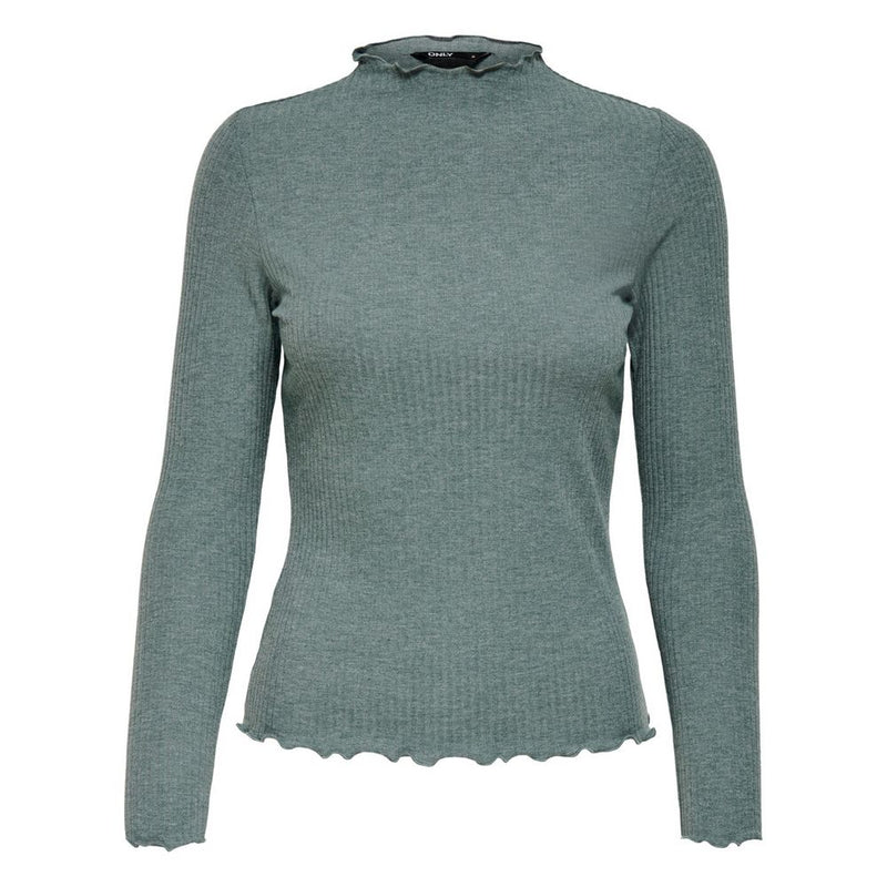 Only EMMA Bicolor Viscose Sweatshirt for Women - High Neck