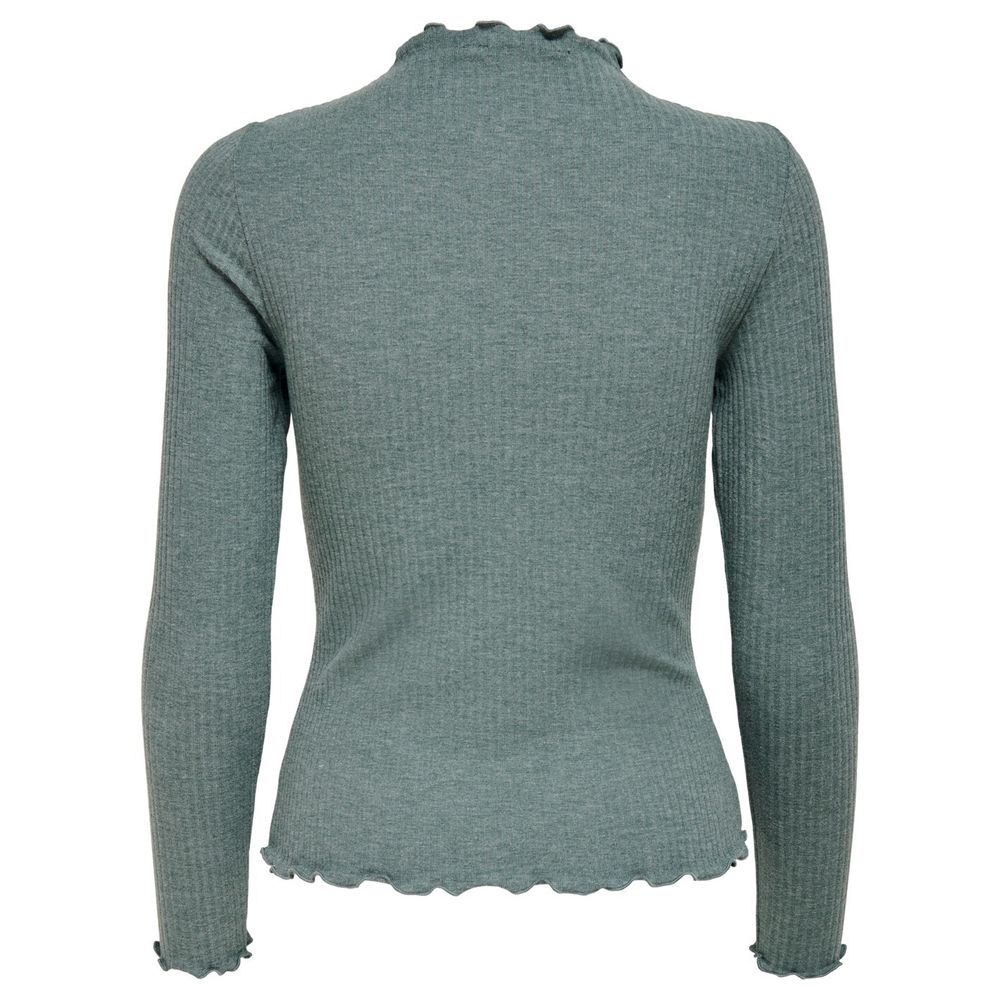 Only EMMA Bicolor Viscose Sweatshirt for Women - High Neck