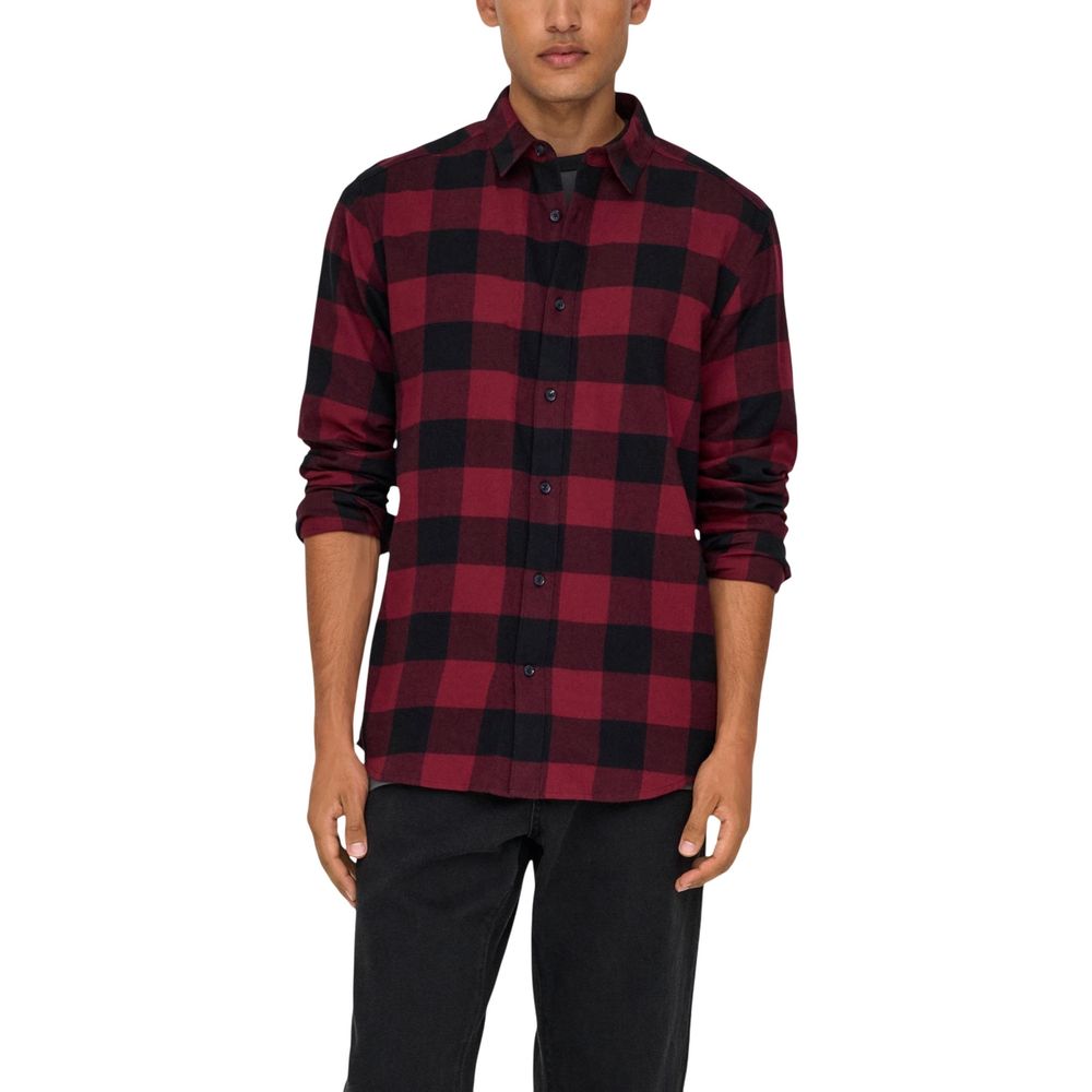 Only & Sons Multicolor Cotton Pattern Shirt for Men