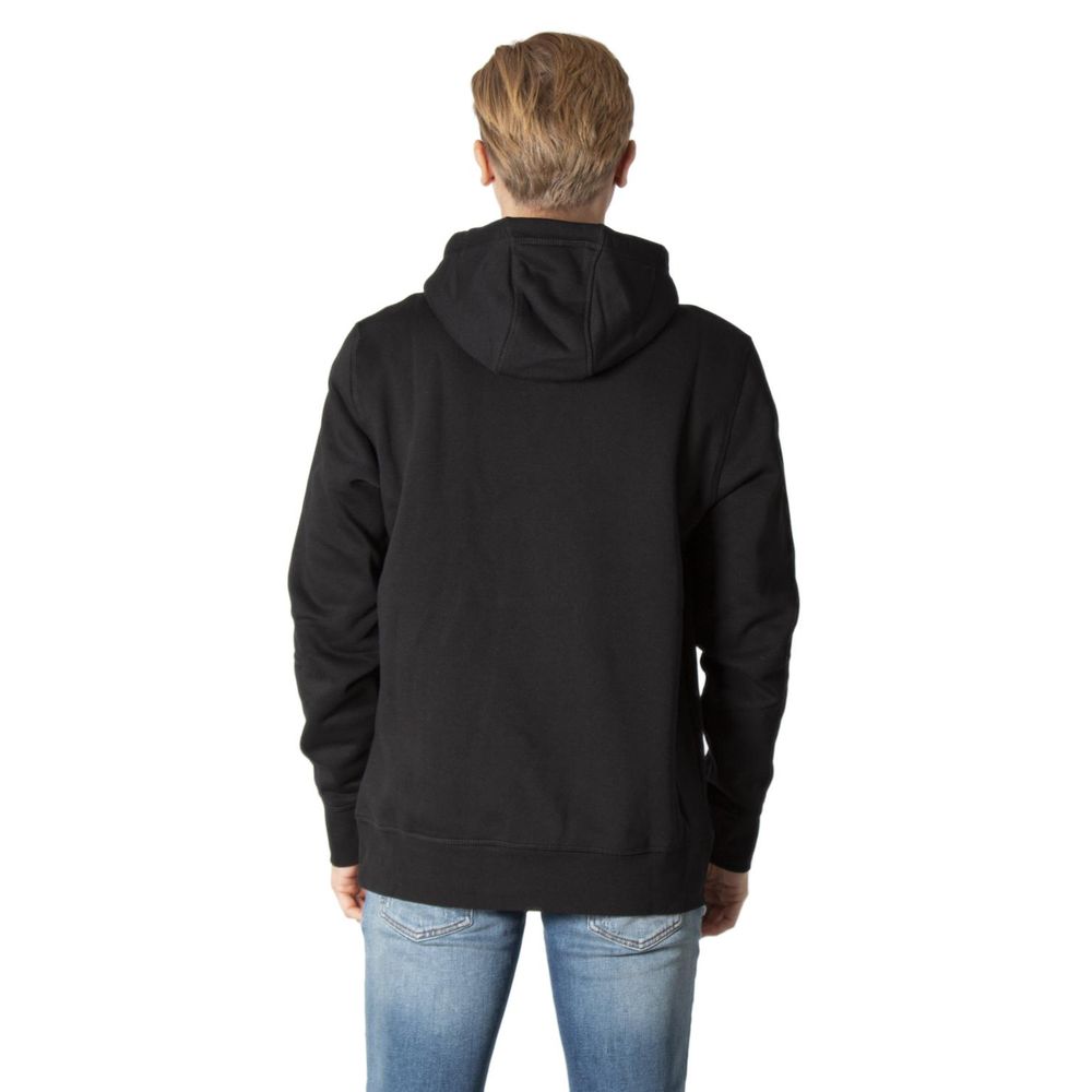 Sweat à capuche en coton noir Tommy Hilfiger