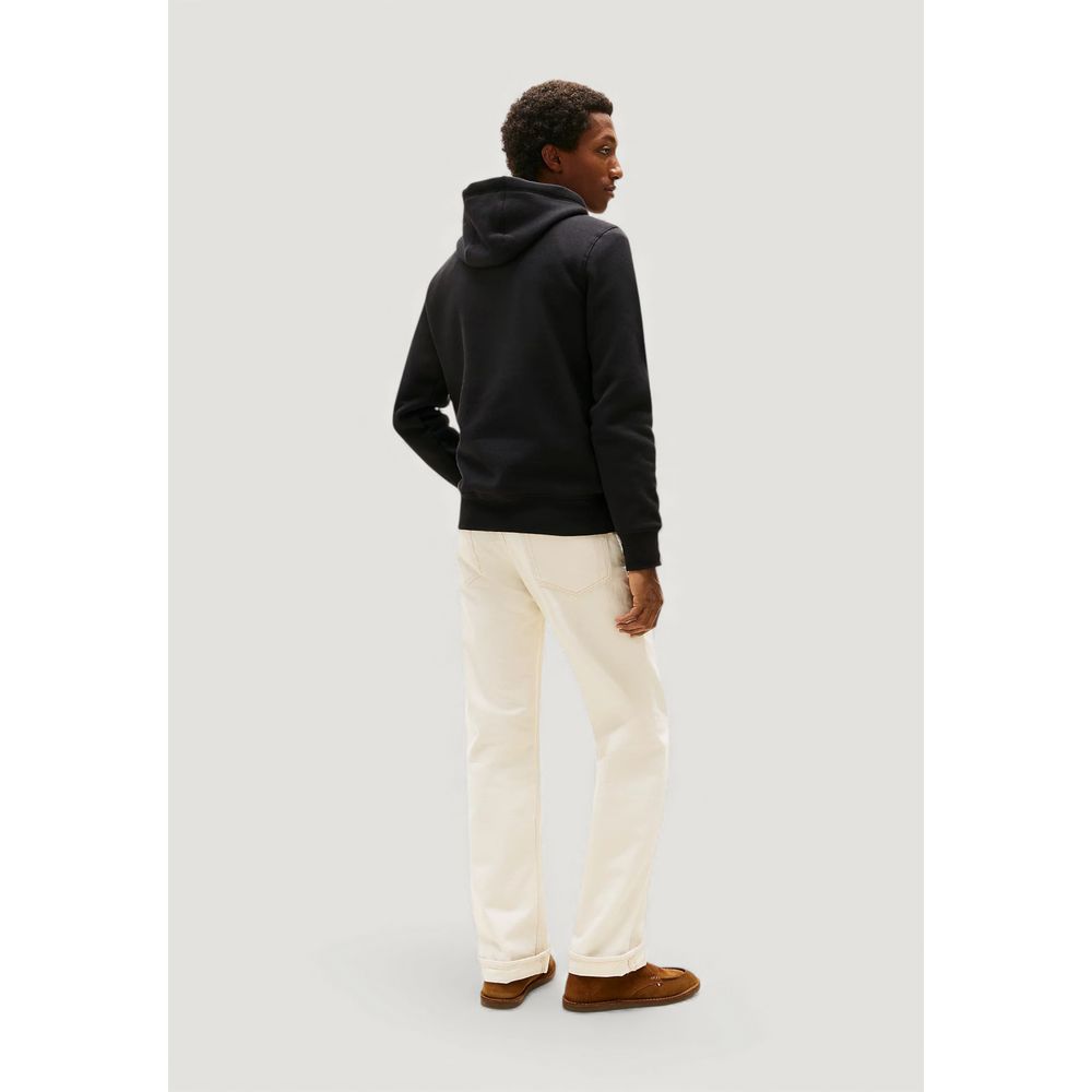 Sweat à capuche en coton noir Tommy Hilfiger