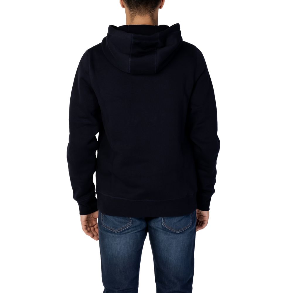 Sweat à capuche bleu en coton Tommy Hilfiger