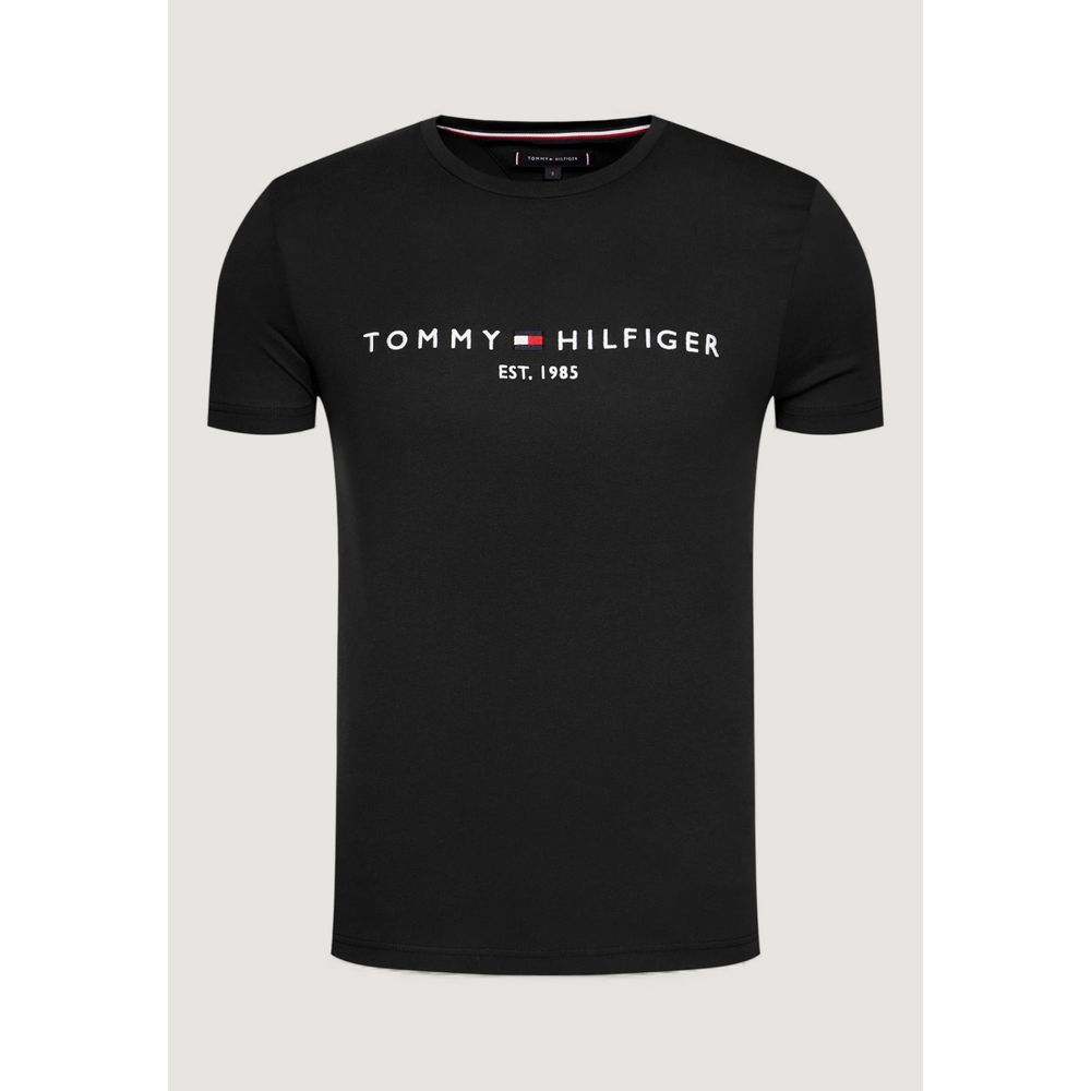 T-shirt en coton noir Tommy Hilfiger