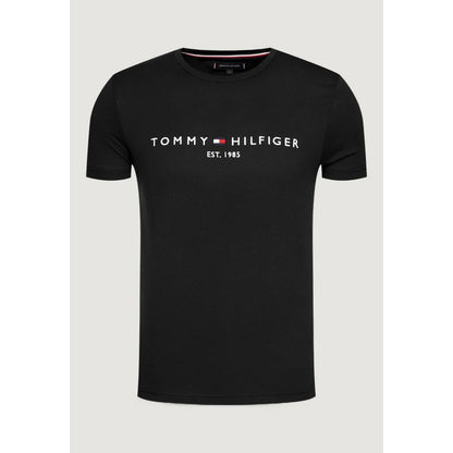 T-shirt en coton noir Tommy Hilfiger