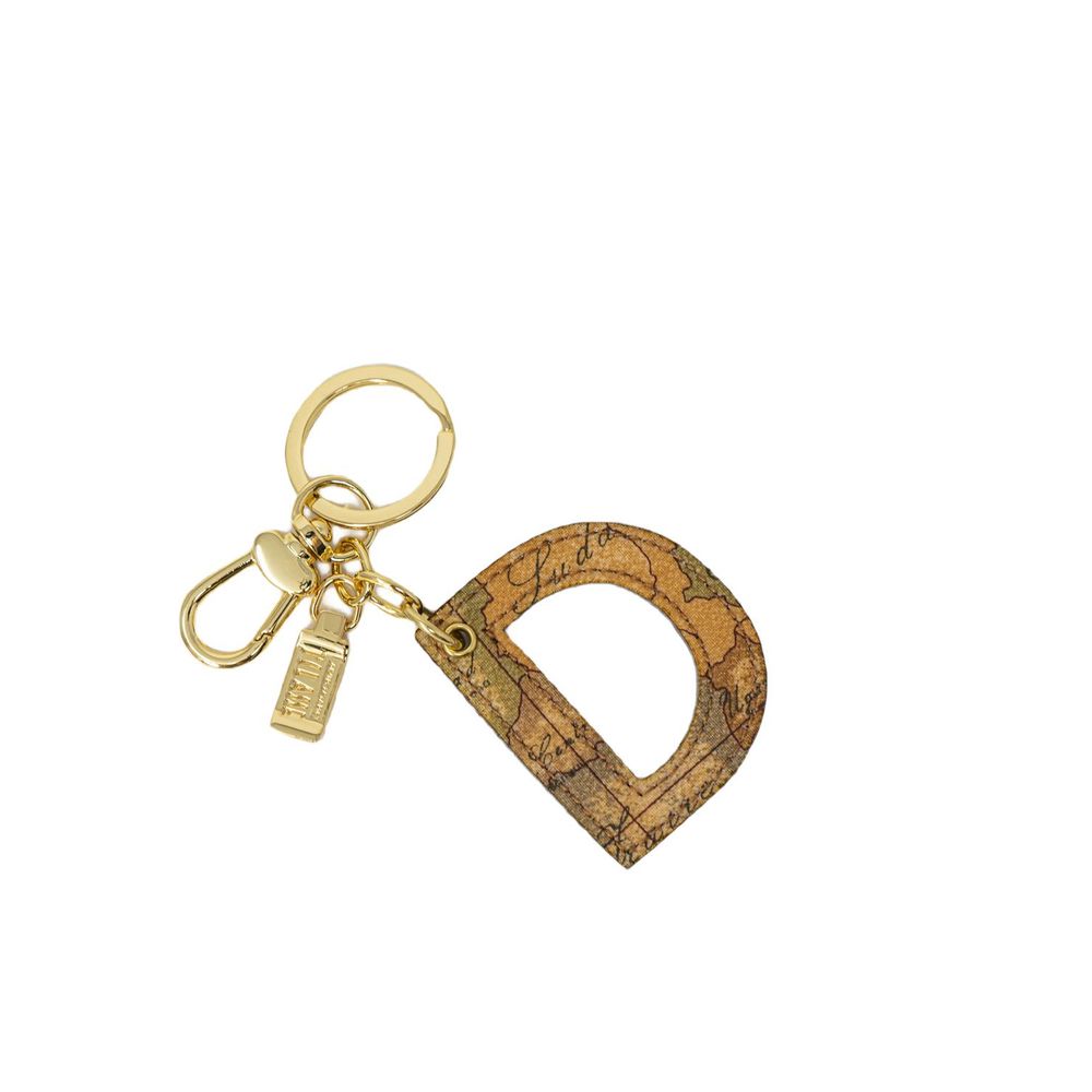 Alviero Martini Prima Classe Beige Leather Keychain for Women