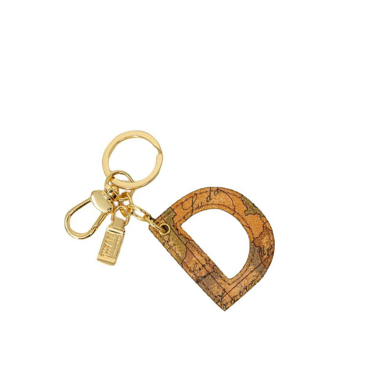 Alviero Martini Prima Classe Beige Leather Keychain for Women
