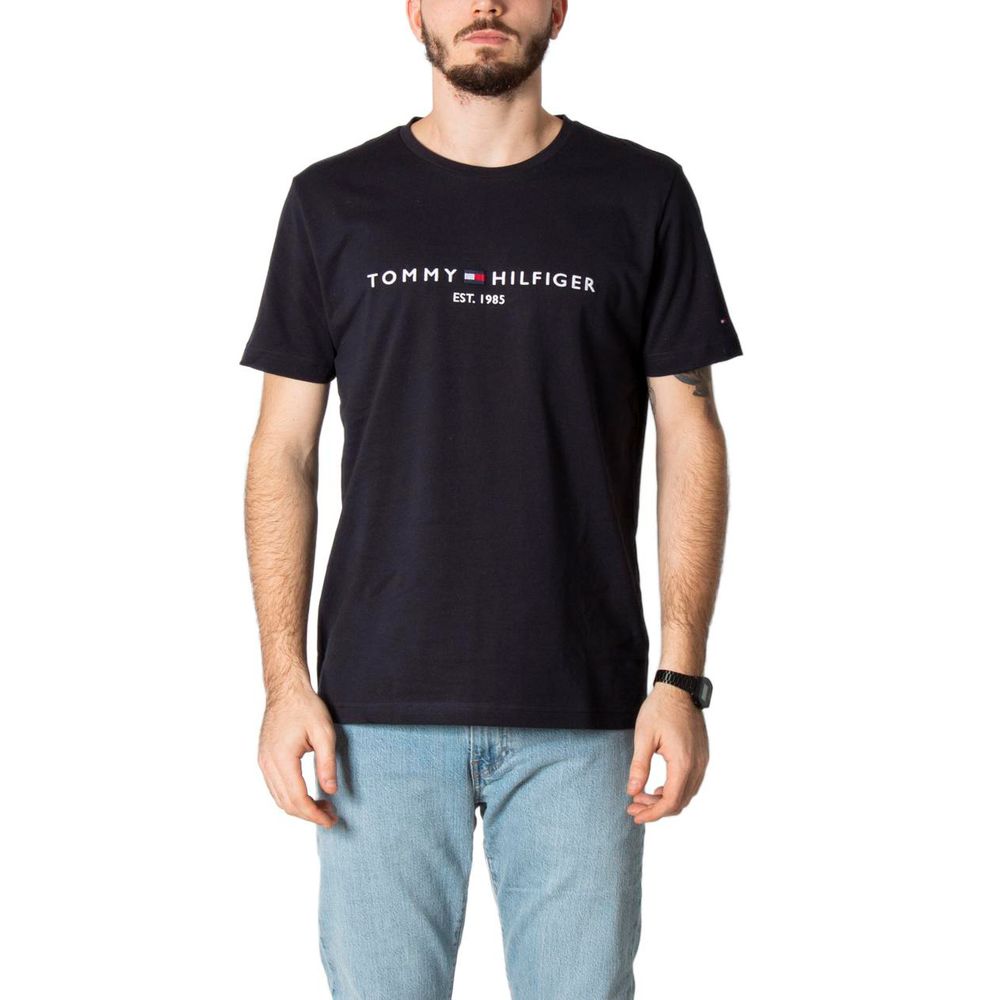 T-shirt en coton bleu Tommy Hilfiger