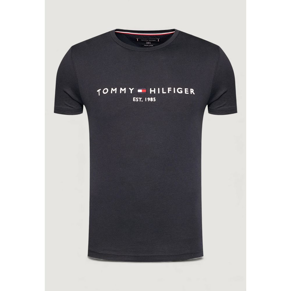 T-shirt en coton bleu Tommy Hilfiger