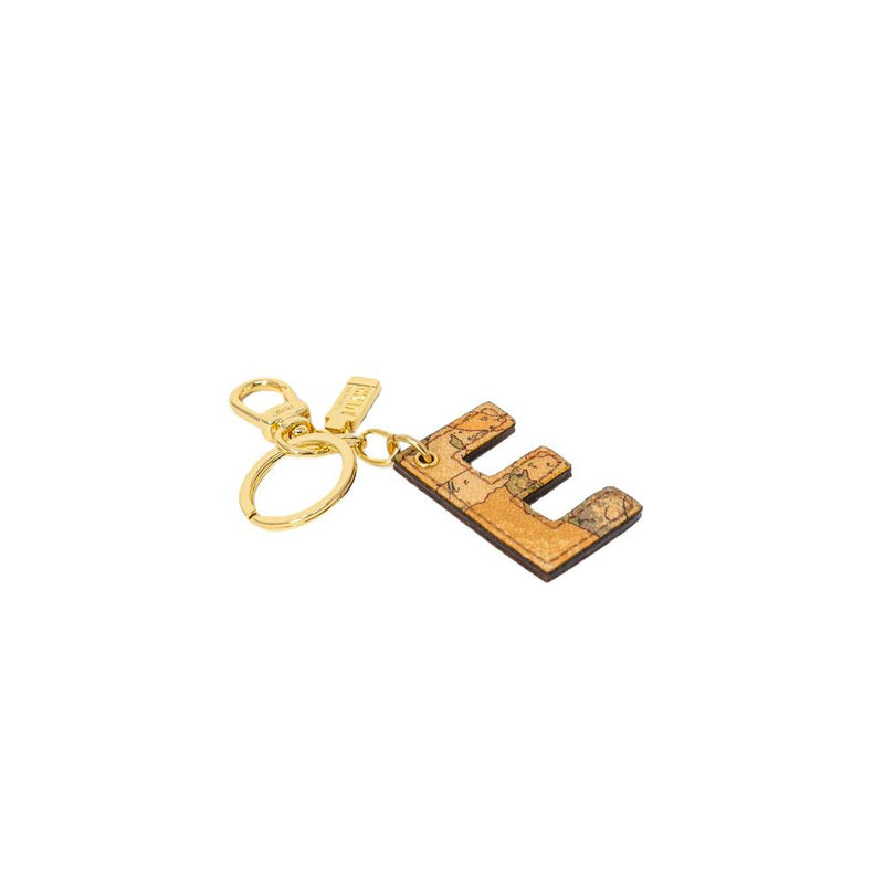 Alviero Martini Prima Classe Beige Leather Keychain for Women