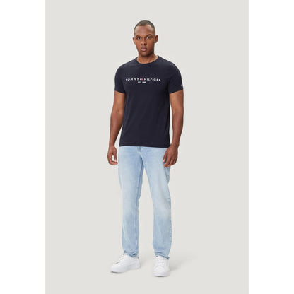 T-shirt en coton bleu Tommy Hilfiger