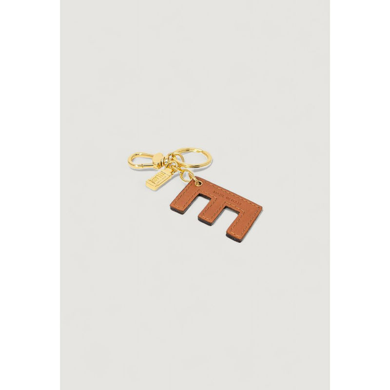 Alviero Martini Prima Classe Beige Leather Keychain for Women