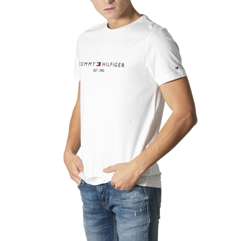 T-shirt en coton crème Tommy Hilfiger